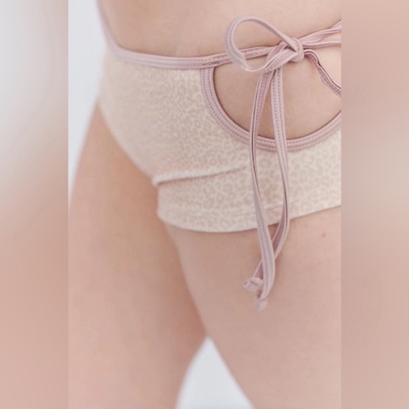 New! Frankie’s Bikinis Daphne Terry Cheeky Boy Short Coco Cheetah 10739 - Picture 2 of 12